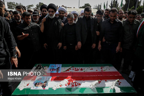 مراسم خاکسپاری شهید سرلشکر امیرعلی حاجی‌زاده - تهران