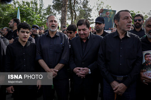 مراسم خاکسپاری شهید سرلشکر امیرعلی حاجی‌زاده - تهران