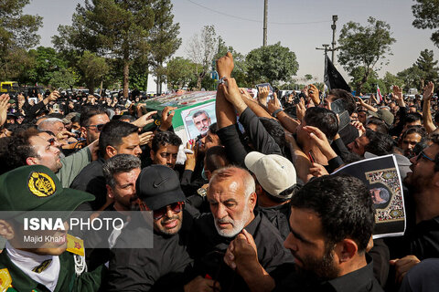 مراسم خاکسپاری شهید سرلشکر امیرعلی حاجی‌زاده - تهران
