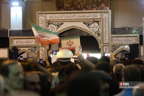 تشییع و خاکسپاری پیکر شهیدان سپهبد باقری و ٖسرلشکر محرابی در بهشت زهرا (س)