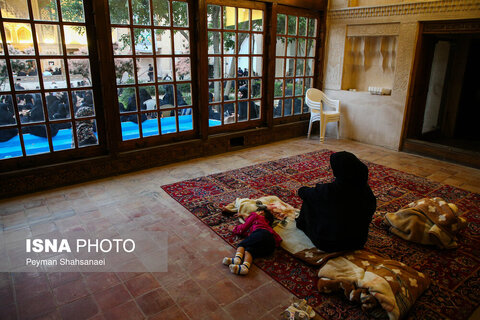 عزاداری در خانه تاریخی شیخ‌الاسلام - اصفهان