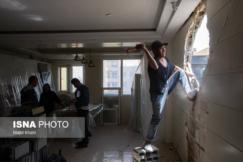 منازل مسکونی خسارت دیده در جنگ تحمیلی ۱۲ روزه