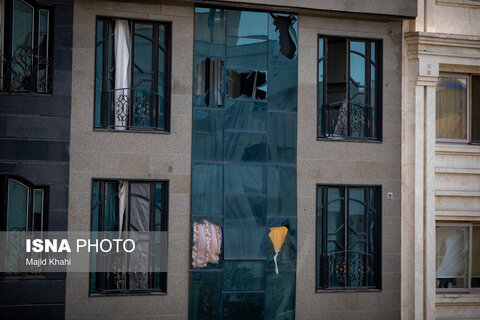 منازل مسکونی خسارت دیده در جنگ تحمیلی ۱۲ روزه