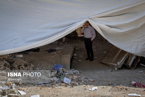 منازل مسکونی خسارت دیده در جنگ تحمیلی ۱۲ روزه