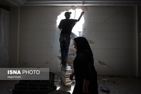 منازل مسکونی خسارت دیده در جنگ تحمیلی ۱۲ روزه