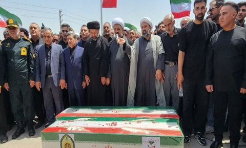 وداع باشکوه با ۲ سرباز شهید فراجا در رباط‌کریم