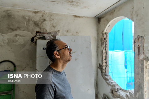 برخی از منازل مسکونی خسارت دیده در جنگ تحمیلی ۱۲ روزه - ۲