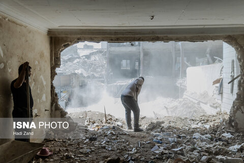 برخی از منازل مسکونی خسارت دیده در جنگ تحمیلی ۱۲ روزه - ۲