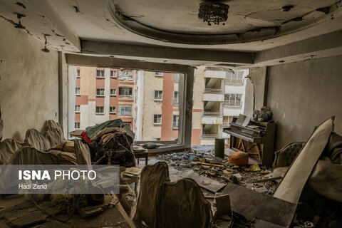 برخی از منازل مسکونی خسارت دیده در جنگ تحمیلی ۱۲ روزه - ۲