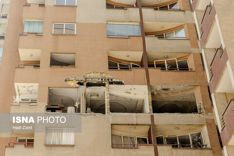 برخی از منازل مسکونی خسارت دیده در جنگ تحمیلی ۱۲ روزه - ۲