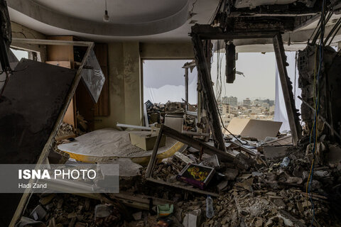 برخی از منازل مسکونی خسارت دیده در جنگ تحمیلی ۱۲ روزه - ۲