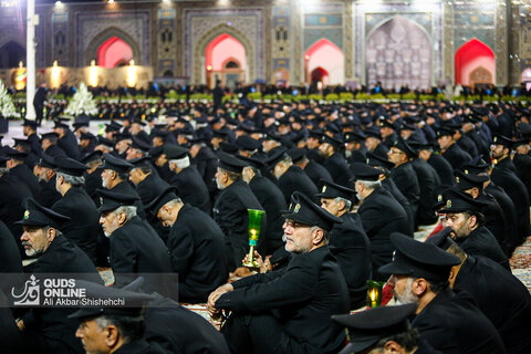 آئین خطبه‌خوانی شب عاشورا در حرم مطهر رضوی