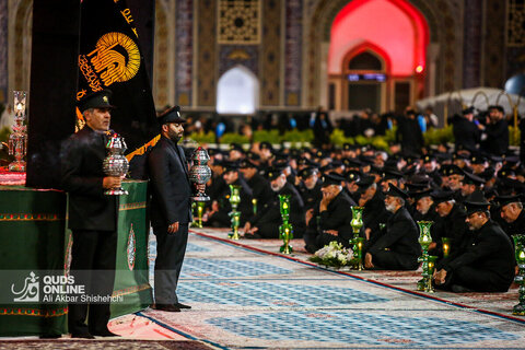 آئین خطبه‌خوانی شب عاشورا در حرم مطهر رضوی