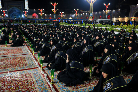 آئین خطبه‌خوانی شب عاشورا در حرم مطهر رضوی