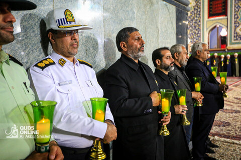 آئین خطبه‌خوانی شب عاشورا در حرم مطهر رضوی