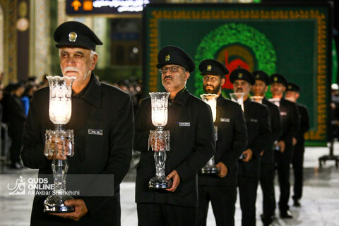 مراسم شام غریبان شهادت سید الشهدا علیه السلام در حرم مطهر رضوی