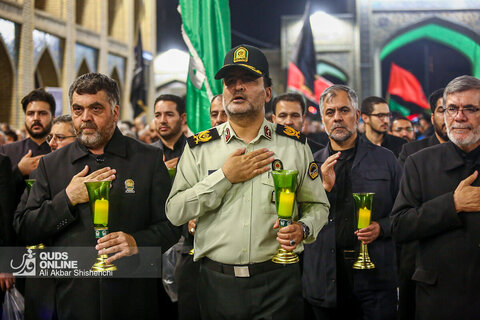 مراسم شام غریبان شهادت سید الشهدا علیه السلام در حرم مطهر رضوی