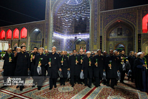 مراسم شام غریبان شهادت سید الشهدا علیه السلام در حرم مطهر رضوی