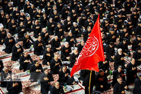 مراسم شام غریبان شهادت سید الشهدا علیه السلام در حرم مطهر رضوی