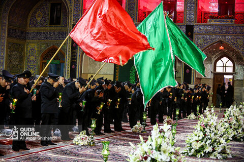 مراسم شام غریبان شهادت سید الشهدا علیه السلام در حرم مطهر رضوی