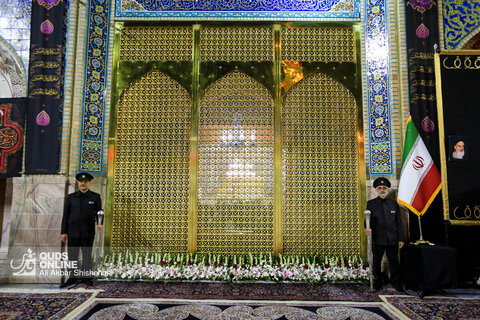 مراسم شام غریبان شهادت سید الشهدا علیه السلام در حرم مطهر رضوی