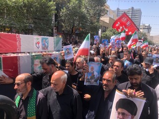 پیکر مطهر سه شهید در مشهد تشییع شد