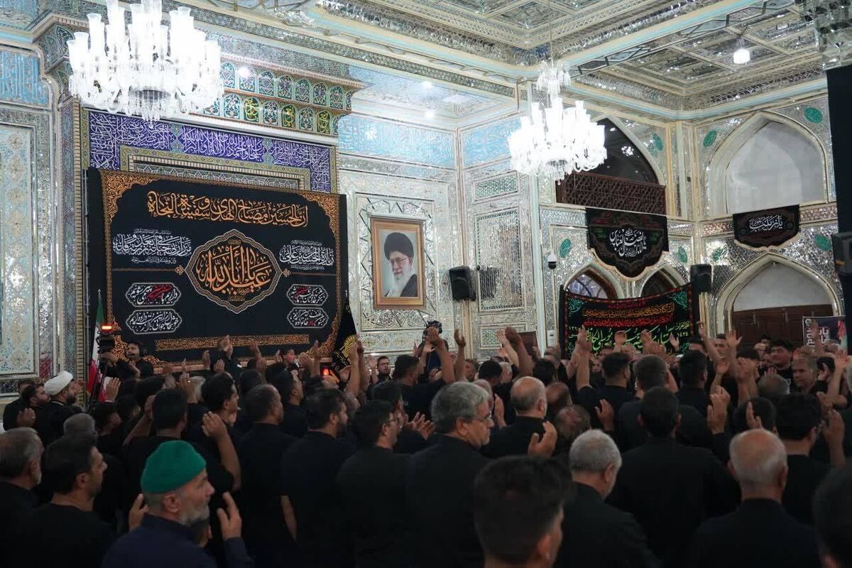 عزاداری هیئت‌های مذهبی در آستان حسین بن موسی الکاظم(ع)