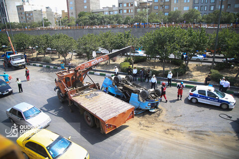 تصادف منجر به جرح در کمربندی مشهد