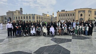 میزبانی از دانش‌آموزان توان‌یاب آذربایجان شرقی در حرم مطهر رضوی