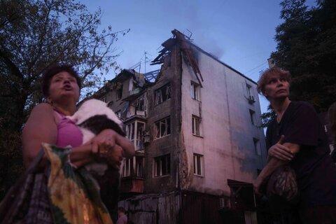 تصاویر آخرین حمله موشکی و پهپادی بزرگ روسیه به کیف