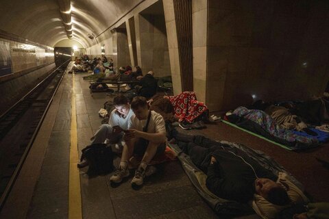 تصاویر آخرین حمله موشکی و پهپادی بزرگ روسیه به کیف