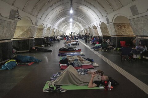 تصاویر آخرین حمله موشکی و پهپادی بزرگ روسیه به کیف