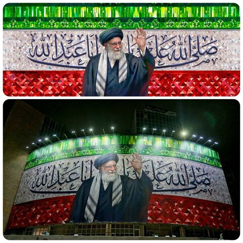 رونمایی از دیوارنگاره جدید میدان ولیعصر/ ای مهر درخشان