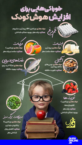 خوراکیهایی برای افزایش هوش کودک