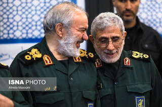در حاشیه مراسم بزرگداشت شهدای نیروی سپاه پاسداران