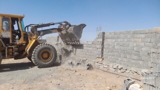 تخریب ۳۱ سازه غیرمجاز در اراضی کشاورزی نیشابور