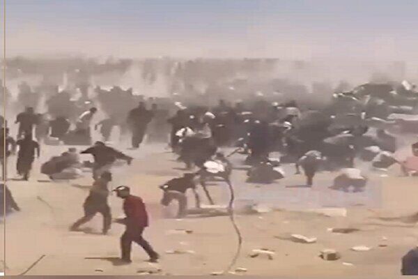 شهادت ۱۰ فلسطینی بر اثر خفگی در مرکز آمریکایی توزیع کمک در غزه!