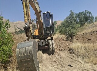 توقف حفاری غیرمجاز در گورستان تاریخی زاگرس سنندج