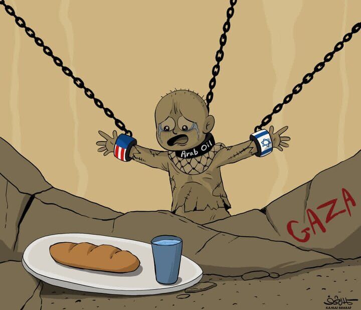 نقطه‌زنی هنرمندان کارتونیست یمنی و ایرانی علیه جنایات رژیم کودک‌کش