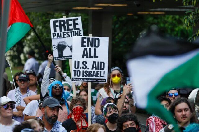 محکومیت رژیم صهیونیستی در خیابان‌های نیویورک و واشنگتن