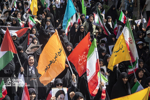 راهپیمایی مردم مشهد  در اعتراض به رژیم صهیونسیتی