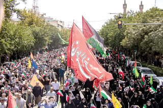 خشم مقدس؛ طنین فریاد حمایت از مظلومیت کودکان غزه در مشهد