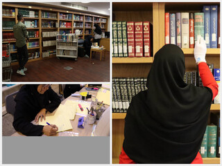 اجرای فرآیند رف‌خوانی ۱۲۵ هزار نسخه کتاب در کتابخانه ملی ملک