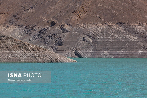 تصاویری از وضعیت بحرانی سد امیرکبیر