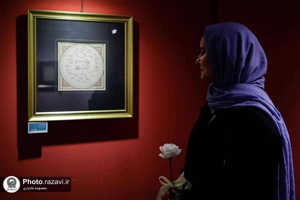 ترویج فرهنگ غدیر با زبان هنر در نمایشگاه خوشنویسی «نقش نجوا»