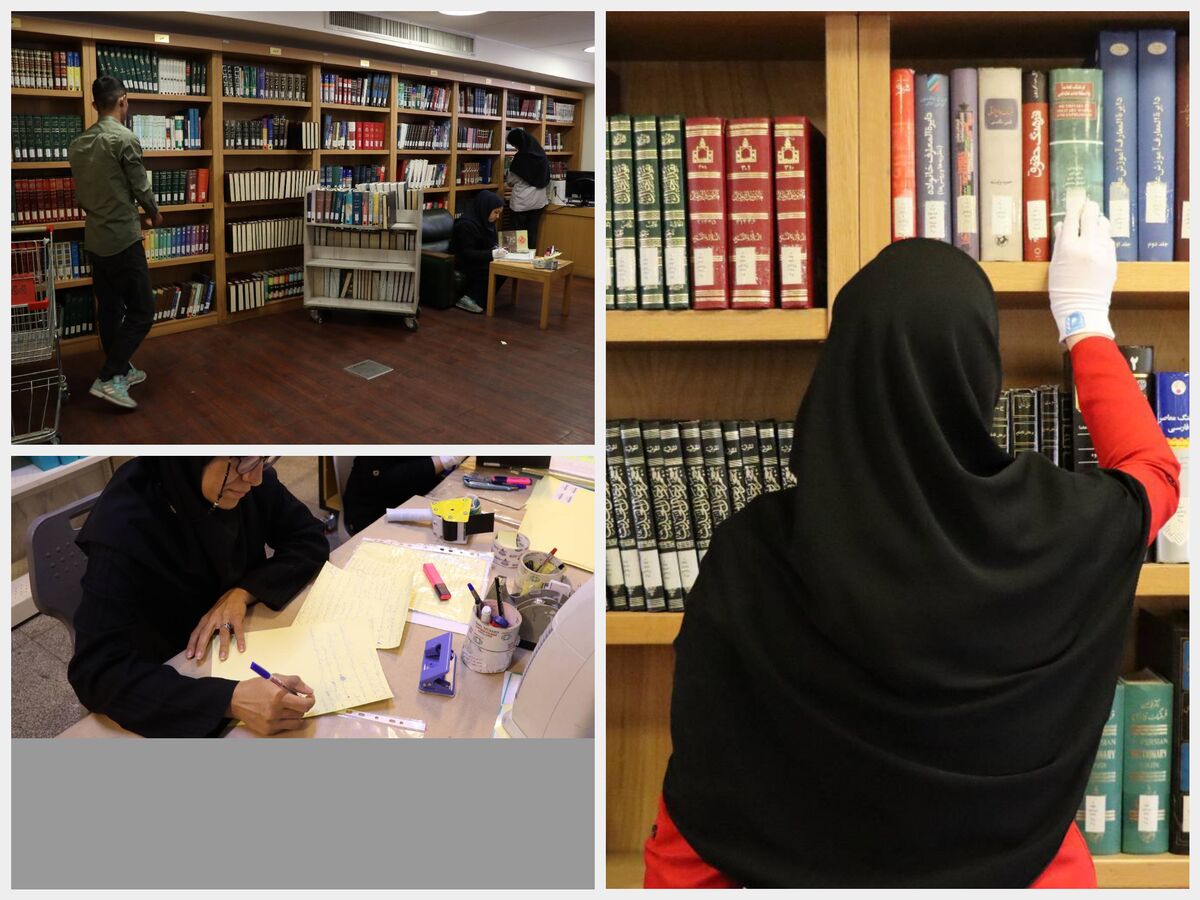 اجرای فرآیند رف‌خوانی ۱۲۵ هزار نسخه کتاب در کتابخانه ملی ملک