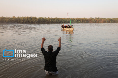 تصاویری از استقبال از زائران کربلا در روستای «خلیفه حیدر»