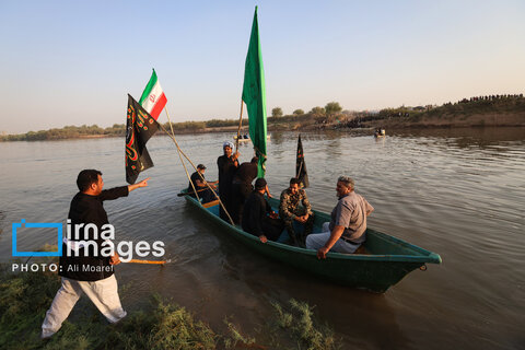 تصاویری از استقبال از زائران کربلا در روستای «خلیفه حیدر»