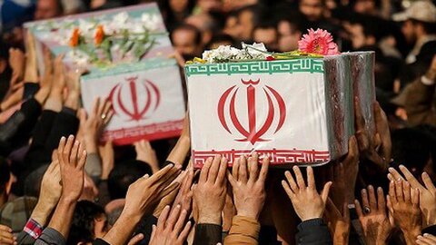 مراسم تشییع دو شهید تفحص شده منطقه حاج عمران