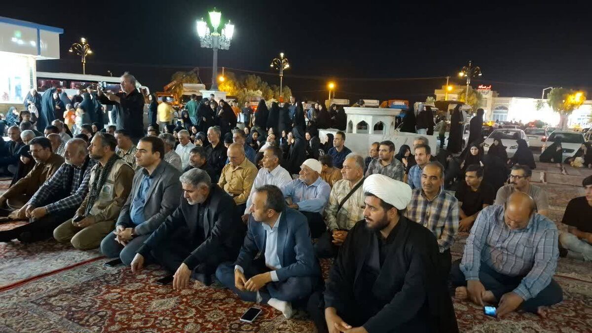 آیین بدرقه کاروان خادمان موکب میقات الرضا(ع) به کاظمین